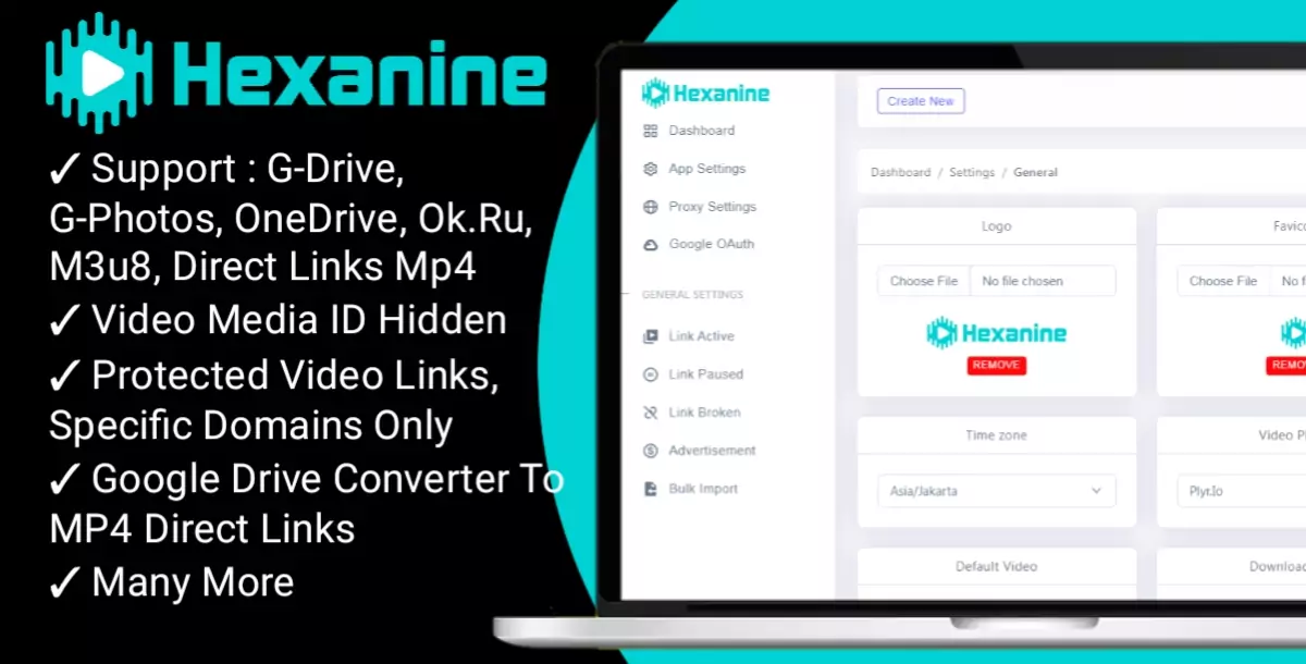 Hexanine - Video Player Google Drive & Rotating Proxies